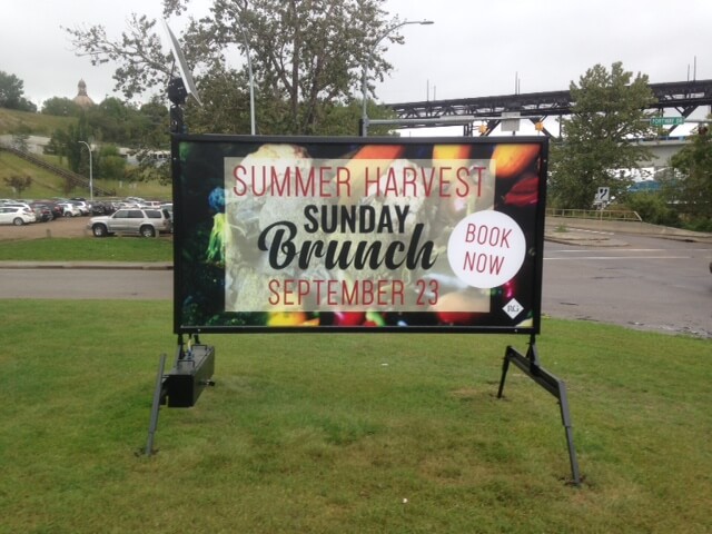 Edmonton portable sign rentals pricing